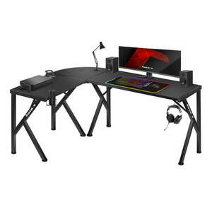 Player 6.3 sarok Gamer asztal - fekete kép