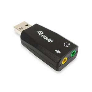Audio adapter, 3, 5 mm jack-USB átalakító, EQUIP "Life" kép