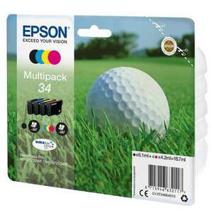 Epson 34 Golf ball Multipack (18, 7 ml) 4 színes eredeti tintakazetták kép