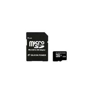 SILICON POWER MICRO SD CARD 8GB SD adapter CL10 kép