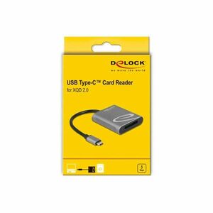 Delock 91741 XQD 2.0 memóriakártyákhoz USB Type-C kártyaolvasó kép