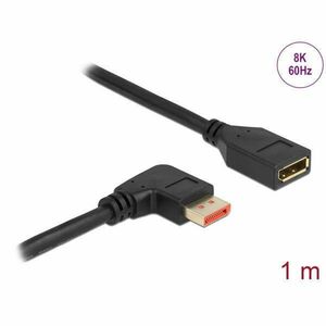 Delock 87077 1m DisplayPort 8K 60Hz anya egyenes - apa 90°-ban jo... kép