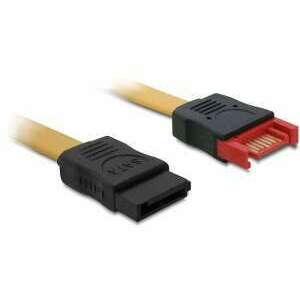 DeLock Extension cable SATA 6 Gb/s male > SATA female 50cm Yellow... kép