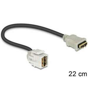 Delock Keystone modul HDMI anya > HDMI anya 250 kábel, 22cm (8632... kép