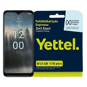 Nokia C12 64GB 2GB RAM Dua lSIM Mobiltelefon + Yettel 2in1 Start... kép