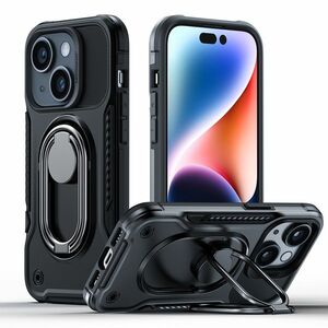 Joyroom Dual Hinge tok iPhone 14 Armor tok állvánnyal és gyűrűs k... kép