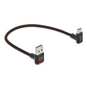 DeLock EASY-USB 2.0 Kábel Type-A Apa to USB Type-C Apa Szögben up... kép
