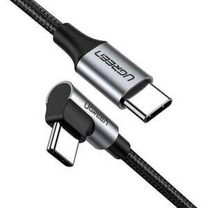 USB-C-USB-C kábel, ferde UGREEN QC 3.0 PD 3A 60W 1m (fekete) kép