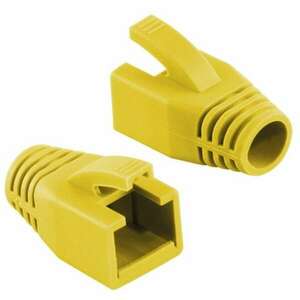 Logilink Modular RJ45 Plug Cable Boot 8mm yellow, 50pcs (MP0035Y) kép