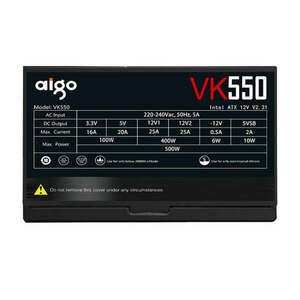 Számítógép tápegység Aigo VK550 550W, fekete (VK550) kép