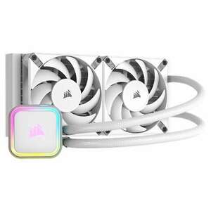 CORSAIR iCUE H100i RGB ELITE Liquid CPU Cooler - White kép