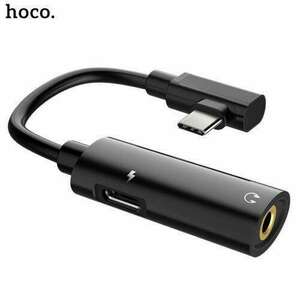 HOCO LS19 audio elosztó adapter - Type-C / 3, 5mm Jack + Type-C tö... kép