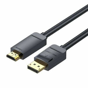 4K DisplayPort to HDMI Cable 3m Vention HAGBI (Black) kép