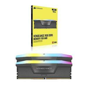 Corsair 32GB DDR5 5600MHz Kit(2x16GB) Vengeance RGB AMD Expo Black RAM kép