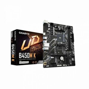 Gigabyte Alaplap - AMD B450M K (B450, 2xDDR4 2933MHz, PCI-E, RAID... kép
