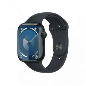 Apple Watch S9 45mm fekete aluminiumtok, fekete sport szíj (APPLE-... kép