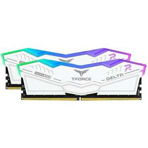 TeamGroup 64GB / 6000 Delta RGB White DDR5 RAM KIT (2x32GB) (FF4D564G6000HC38ADC0) kép