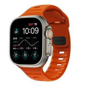 Nomad Sport Strap M/L Apple Watch Szilikon szíj 49/45/44/42 mm - Narancssárga (NM00736685) kép