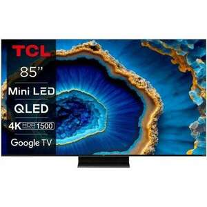 TCL 85C805 Smart LED Televízió, 215 cm, 4K, MiniLED, HDR, Google TV kép