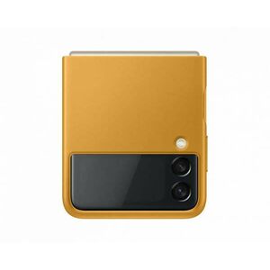 Samsung Galaxy Z Flip3 Leather Cover Mustard kép