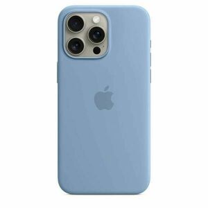 Apple iPhone 15 Pro Max Silicone Case with MagSafe Winter Blue kép