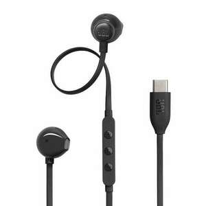 JBL T305C Vezetékes fülhallgató USB-C csatlakozással, Fekete kép