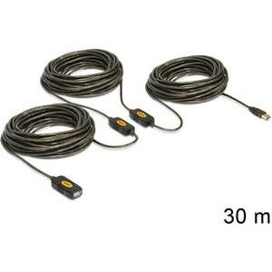 Delock USB 2.0-ás hosszabbító kábel (aktív), 30 m (83453) kép