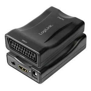 LogiLink Video konverter, Scart/F - HDMI-A/F, 1080p, fekete (CV0160) kép