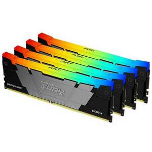 Kingston 128GB / 3200 Fury Renegade RGB Black (Intel XMP) DDR4 RAM KIT (4x32GB) kép