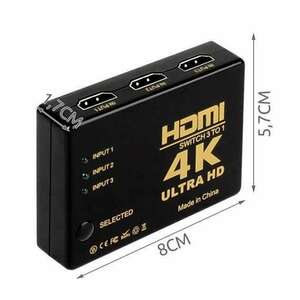 HDMI 4K UHD switch távirányítóval (BBV) kép