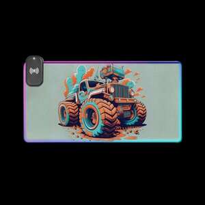 Monster - Egérpad RGB Fénnyel Vezeték Nélküli Töltővel kép