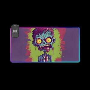 Zombie - Egérpad RGB Fénnyel Vezeték Nélküli Töltővel kép