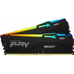 FURY Beast RGB 32GB (2x16GB) DDR5 6400MHz KF564C32BBEAK2-32 kép