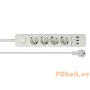 4 Plug + 3 USB Switch (11206) kép