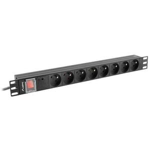 8 Plug 16A 2 m Switch (PDU-08E-0200-BK) kép