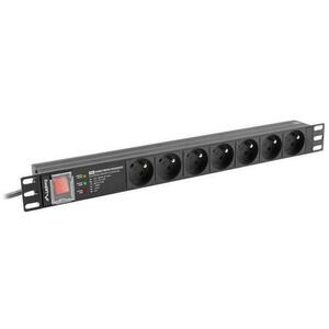7 Plug 16A 2 m Switch (PDU-PRO-07E-0200-BK) kép