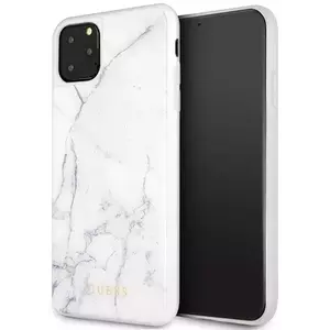Tok Guess iPhone 11 Pro Max white Marble (GUHCN65HYMAWH) kép