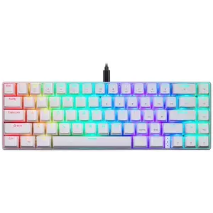 Játék billentyűzet Mechanical gaming keyboard Motospeed CK67 RGB (white) kép