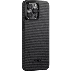 Tok Pitaka MagEZ 4 600D case, black/grey twill - iPhone 15 Pro (KI1501PA) kép
