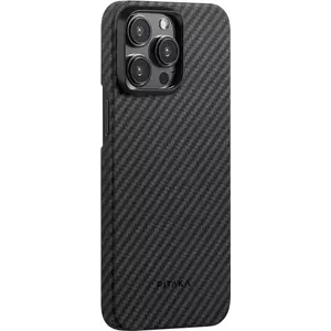 Tok Pitaka MagEZ 4 1500D case, black/grey twill - iPhone 15 Pro (KI1501P) kép
