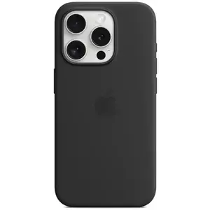 Tok Apple iPhone 15 Pro Silicone Case with MS - Black kép