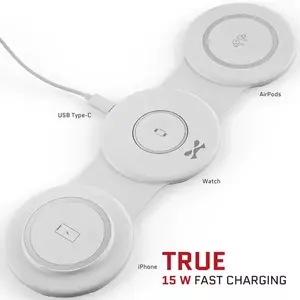Ghostek 3 in 1 Foldable MagSafe Wireless Charger True iPhone 15W Fast Charge kép