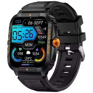 Okos óra Colmi P76 smartwatch (black and orange) kép