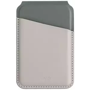Pénztárca UNIQ Lyden DS magnetic RFID wallet and phone stand beige-green (UNIQ-LYDENDS-IVYLGRN) kép