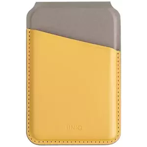 Pénztárca UNIQ Lyden DS magnetic RFID wallet and phone stand yellow-grey (UNIQ-LYDENDS-CYELFGRY) kép