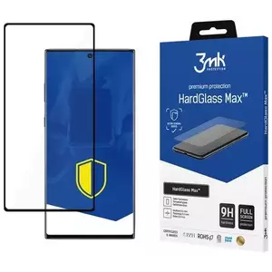 TEMPERED KIJELZŐVÉDŐ FÓLIA 3MK HardGlass Max New Samsung Note 10+ N975 black, FullScreen Glass Sensor-Dot kép