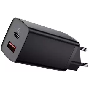 Töltő Baseus GaN2 Lite Quick Travel Charger USB+C 65W EU (black) kép