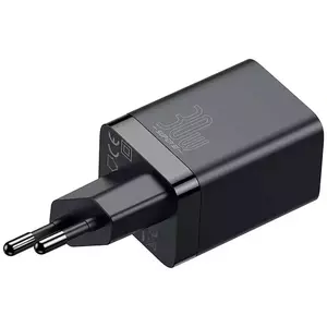 Töltő Baseus Super Si Pro Quick Charger USB + USB-C 30W (black) kép