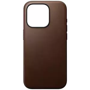 Tok Nomad Modern Leather Case, brown - iPhone 15 Pro (NM01614685) kép