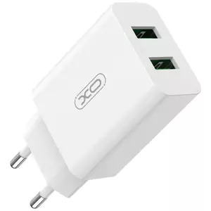 Töltő XO Wall charger L119 2x USB-A , 18W (white) kép